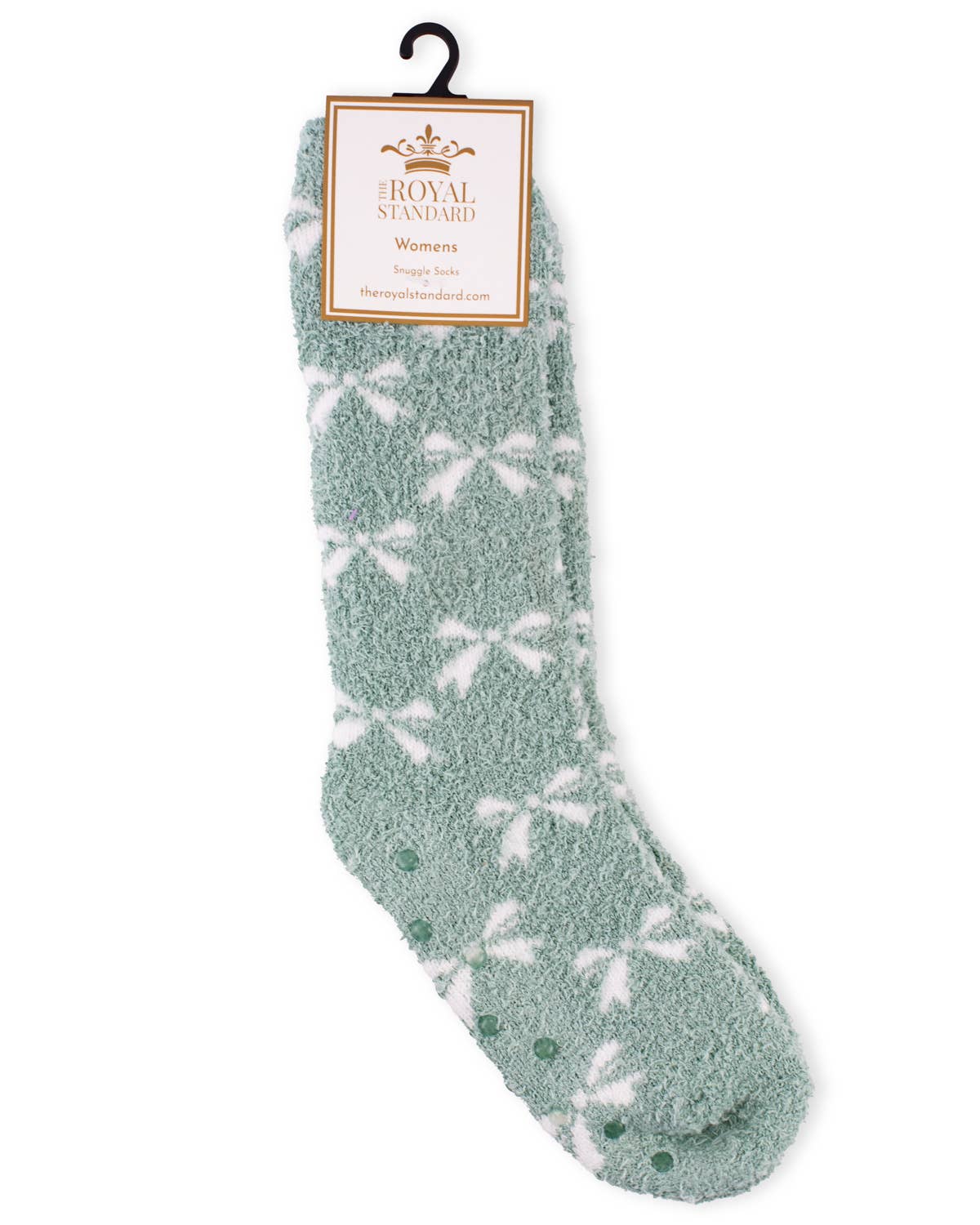 Women's Hannah Bow Snuggle Socks (Light Blue)
