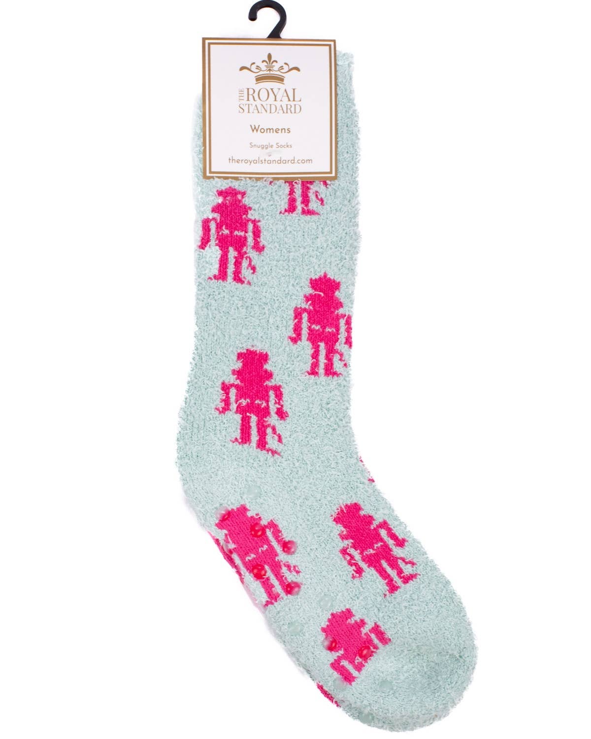 Women's Candy Nutcracker Snuggle Socks (Sky/Hot Pink)
