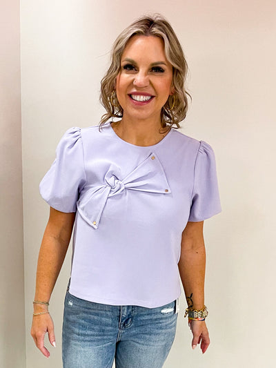 Laurie Lilac Bow Top