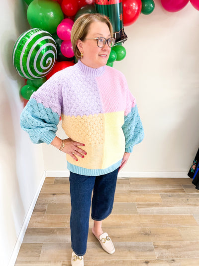 Olivia Colorblock Knit Sweater