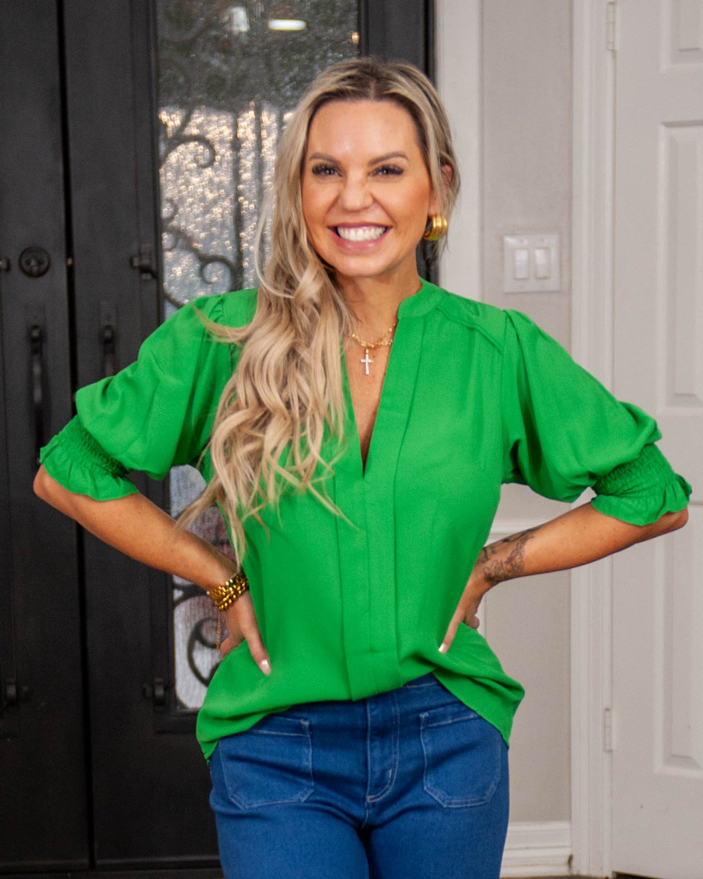 Morgana Top (Kelly Green)