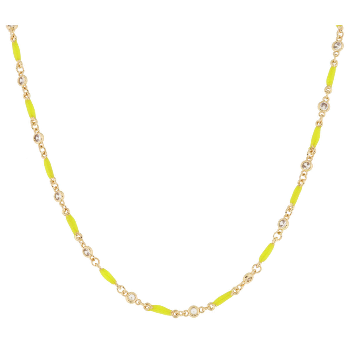 JM Mini Bars Necklace (Yellow)
