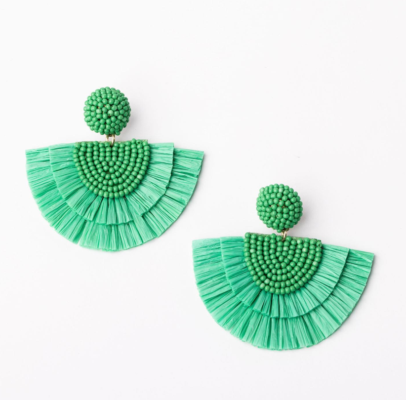 Corolla Earrings (Green)