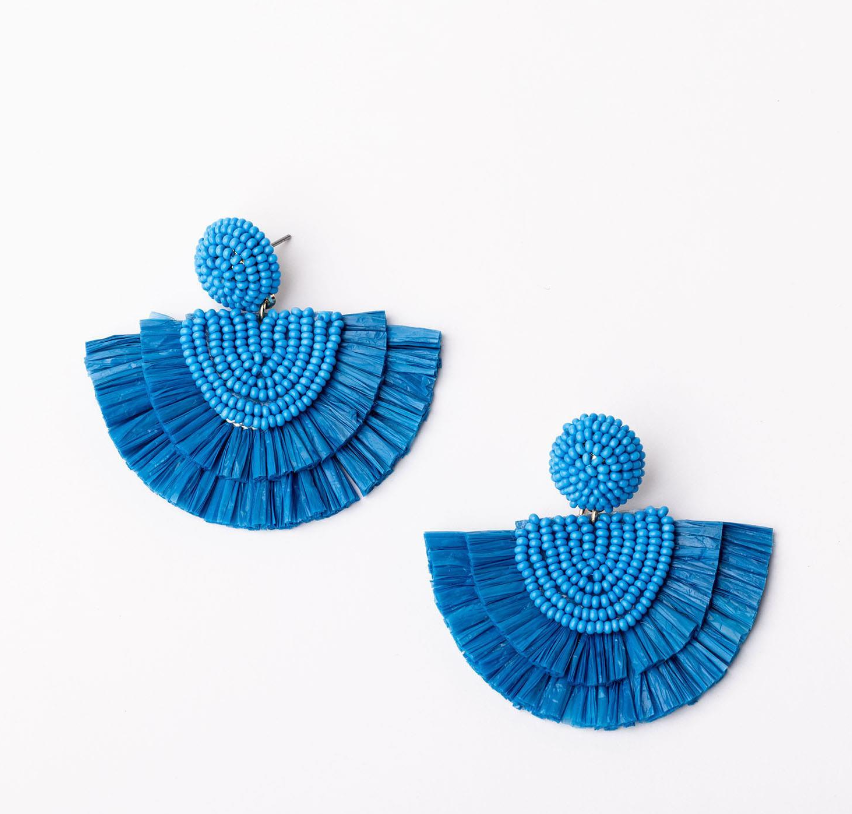 Corolla Earrings (Blue)