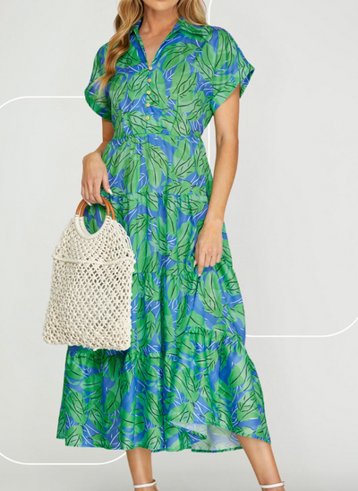 Joni Blue/Green Dress