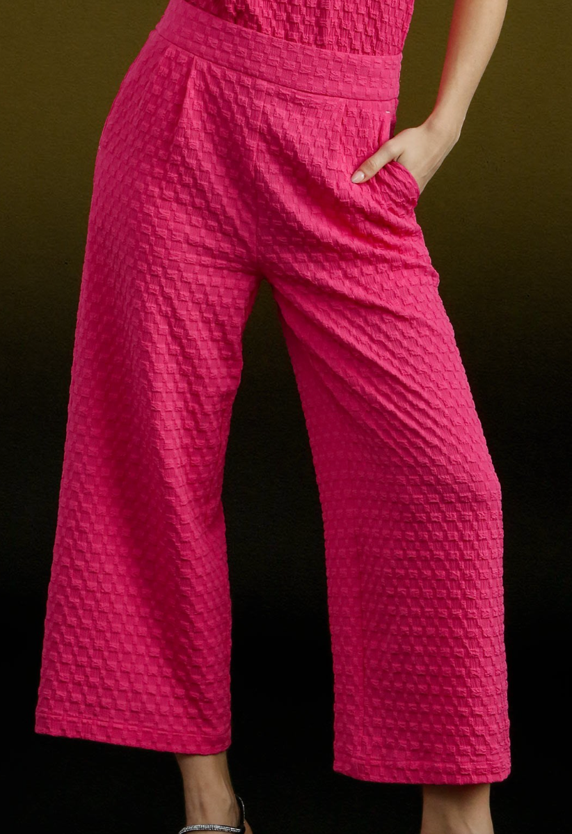 Juniper Textured Pants (Pink)