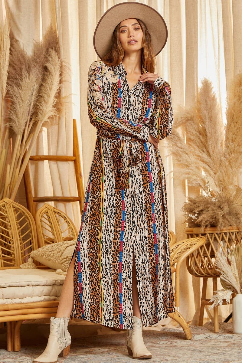 Rowan Leopard Print Maxi Dress