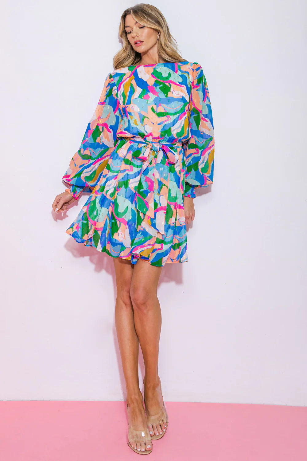 Gidget Textured Woven Mini Dress