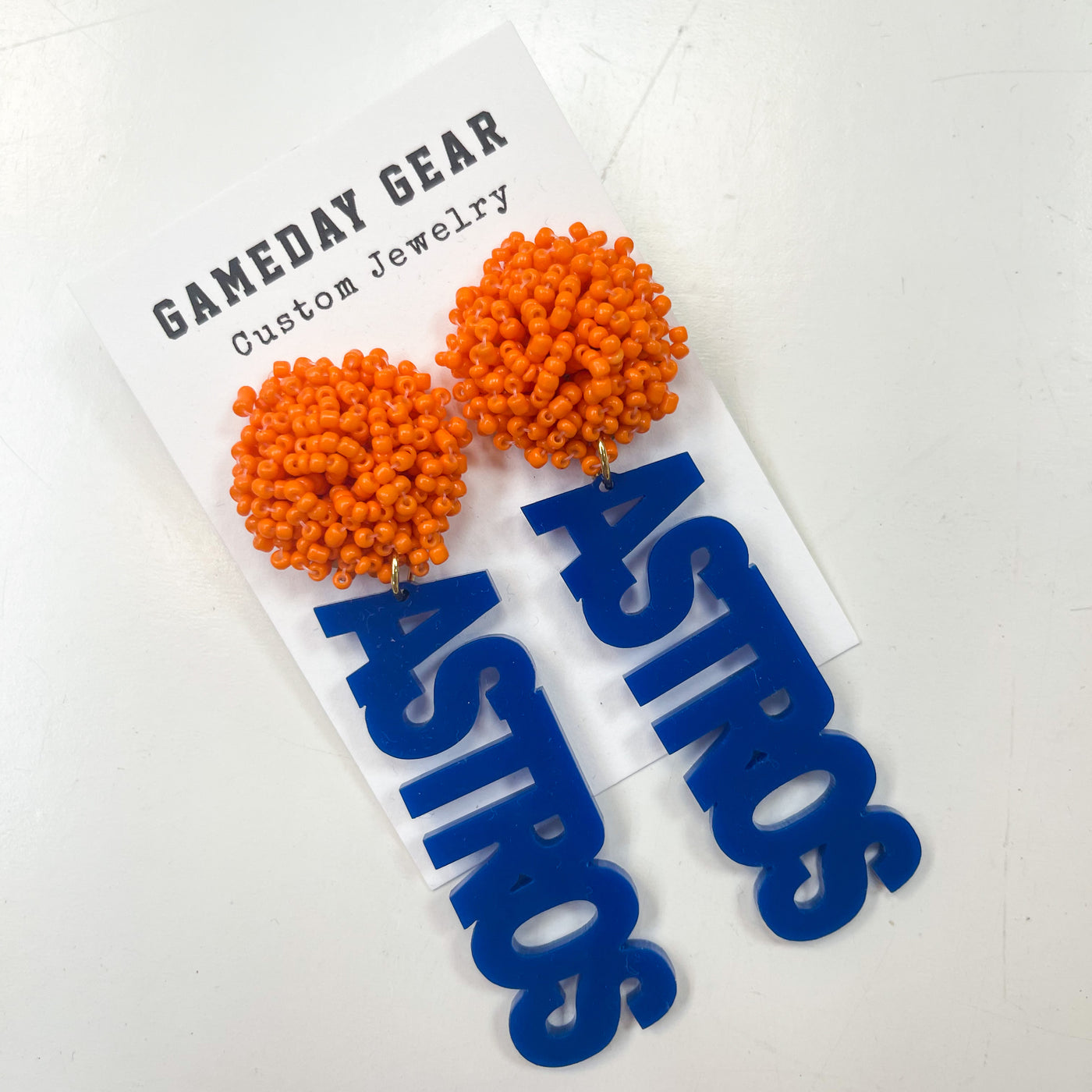Astros Earrings (Blue Astros)