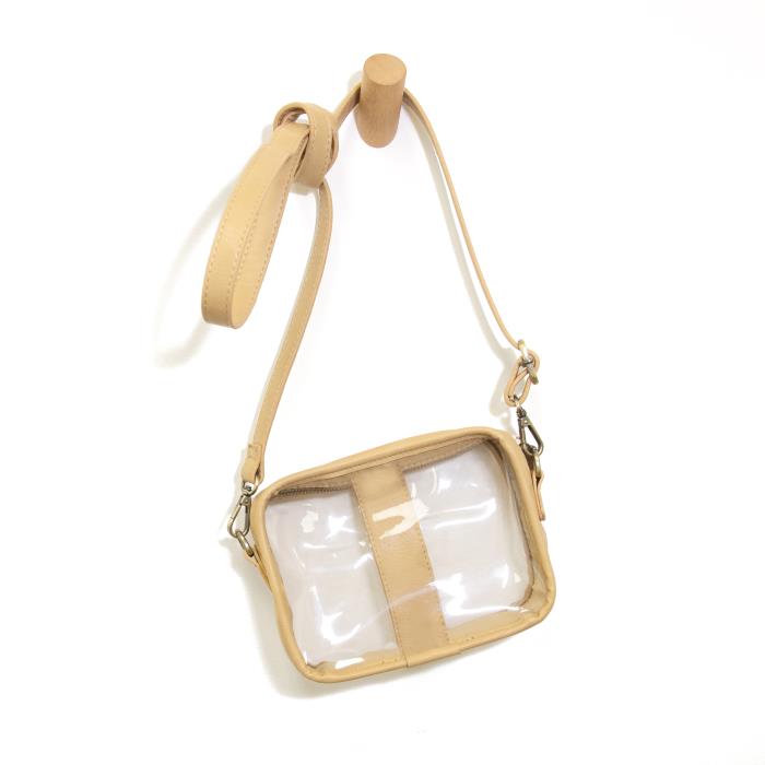 Joy Rita Clear Camera Back (Tan)