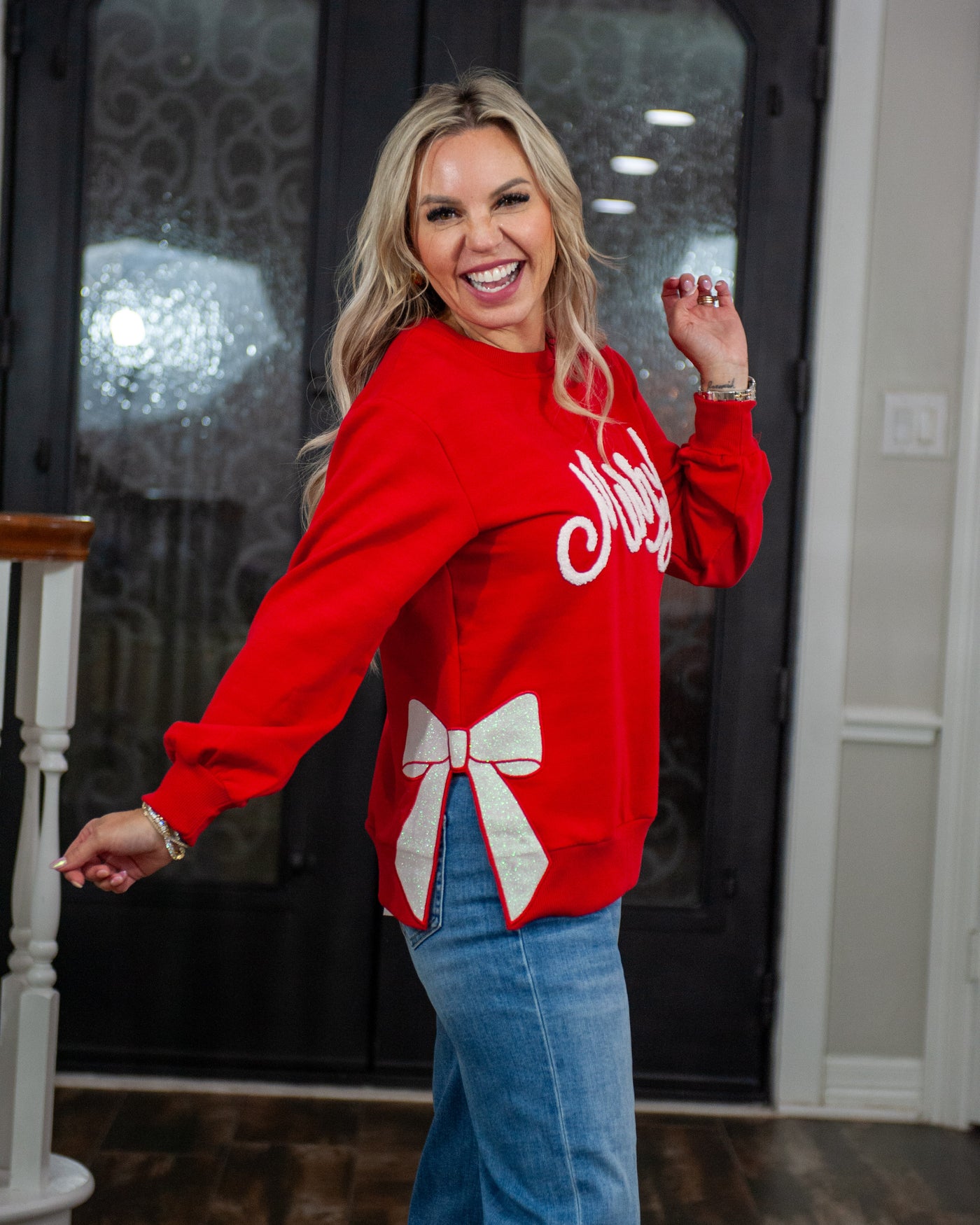 Merry Bow Sweatshirt