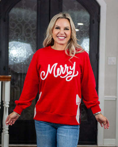 Merry Bow Sweatshirt