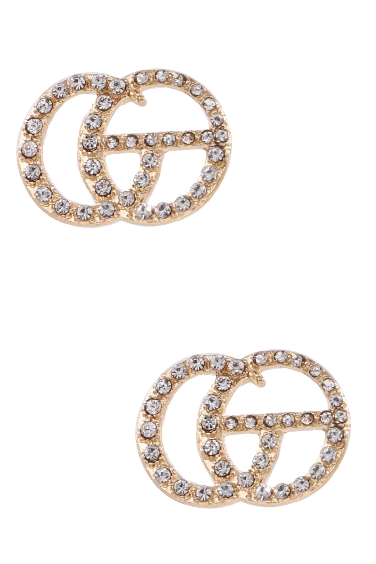 Rhinestone/Pearl Stud Earrings