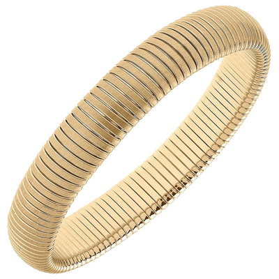 Florence Watchband Bangle in Satin Gold