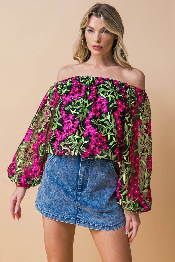 Kimmy Embroidered Top