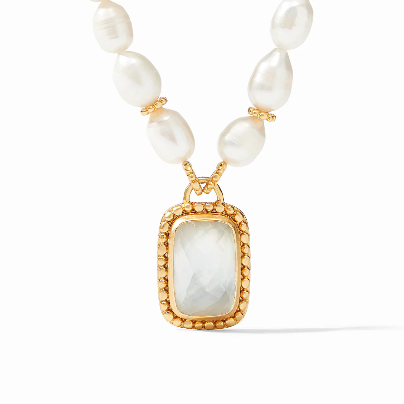 Julie Vos Marbella Crystal/Pearl Necklace