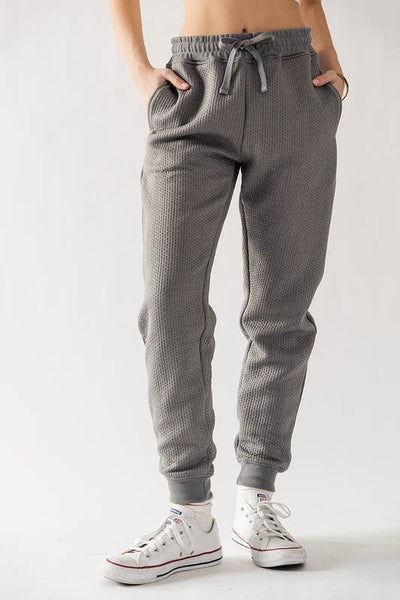 Kasha Quilted Jogger Pants