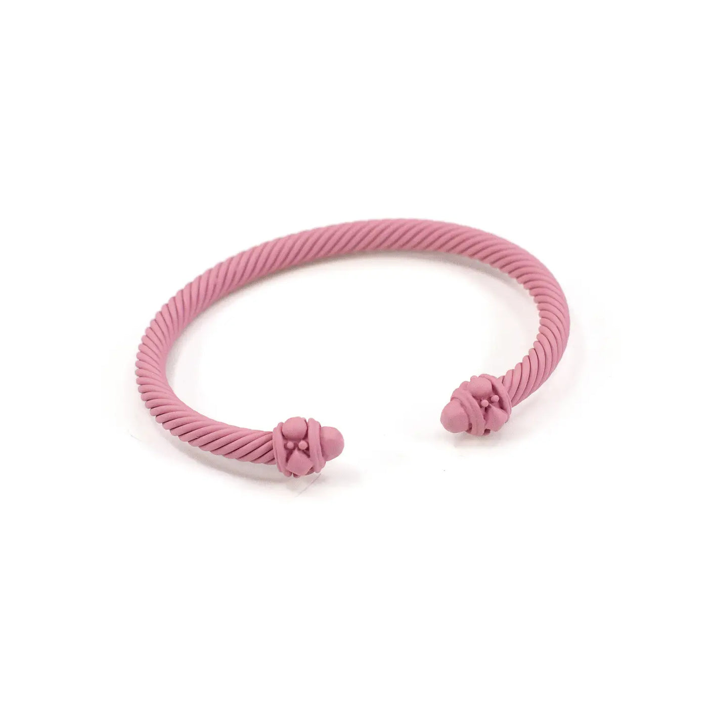 Cable Cuff Bracelet (Mauve)