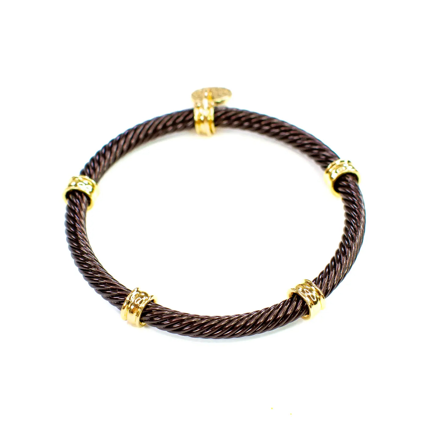 Cable Tube Stretch Bracelet (Black)