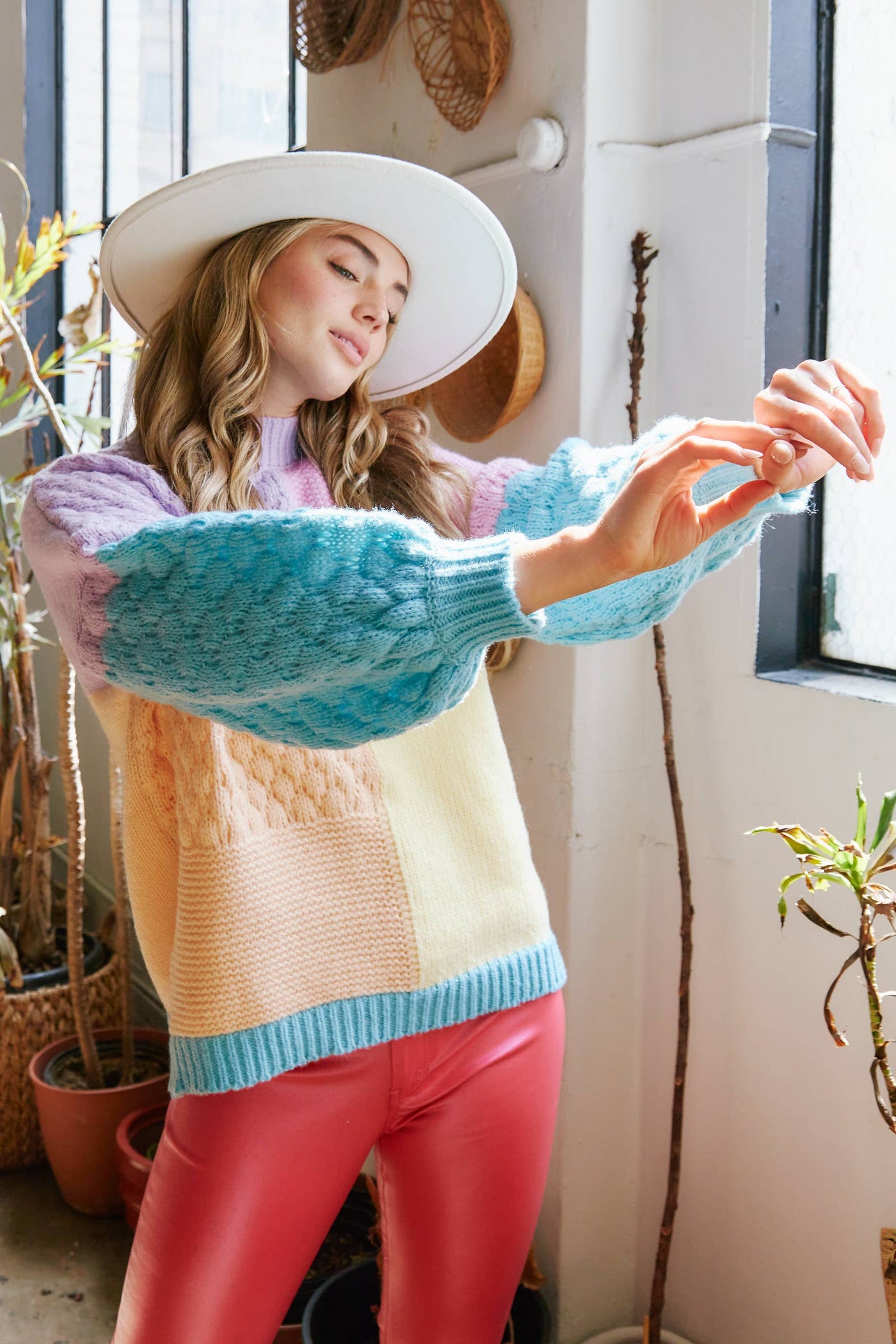 Olivia Colorblock Knit Sweater