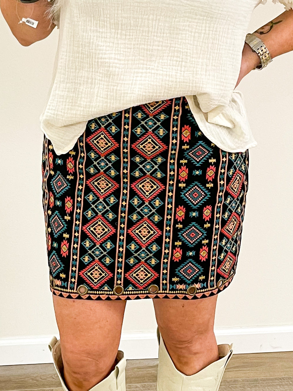 Trina Embroidered Skirt
